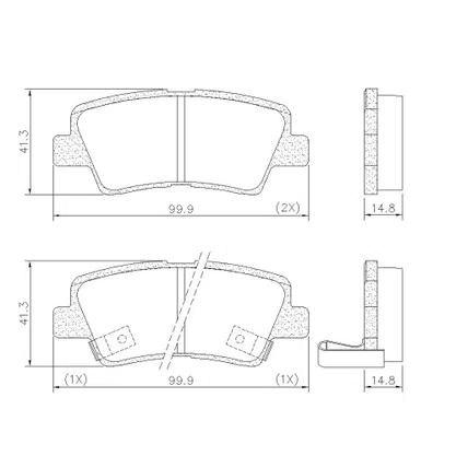 PASTILHA FREIO HYUNDAI