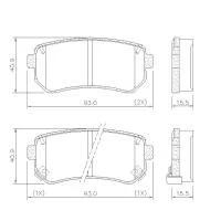 PASTILHA FREIO HYUNDAI HY10L