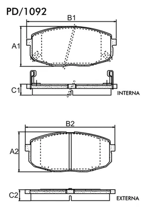 PASTILHA FREIO HYUNDAI  HY6L