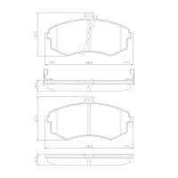 PASTILHA FREIO JAC MOTORS  JM2F
