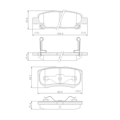 PASTILHA FREIO JEEP  J1F