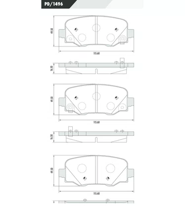 PASTILHA FREIO JEEP  J2F