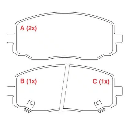 PASTILHA FREIO KIA  K9W