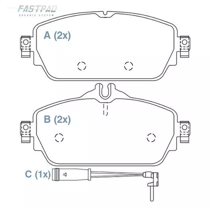 PASTILHA FREIO MB  MB9W