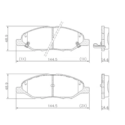 PASTILHA FREIO NISSAN  N2L