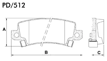 Pastilha de Freio da Toyota T13F