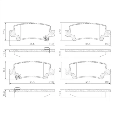 PASTILHA FREIO TOYOTA T13L