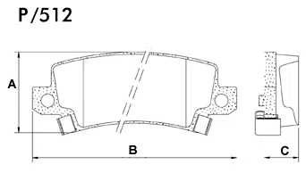 PASTILHA FREIO TOYOTA T13L