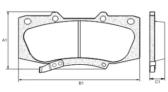 PASTILHA FREIO TOYOTA T16L