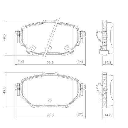 Pastilha de Freio da Toyota T22F