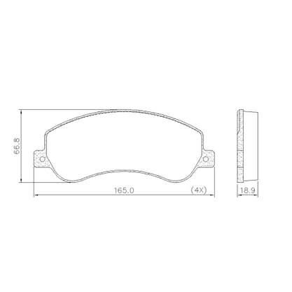 PASTILHA FREIO VW V10L