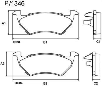 PASTILHA FREIO VW V20L