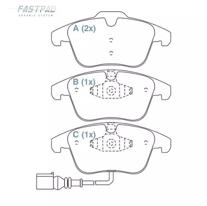 PASTILHA FREIO VW V32W