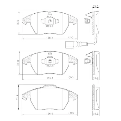 PASTILHA FREIO VW  V9F