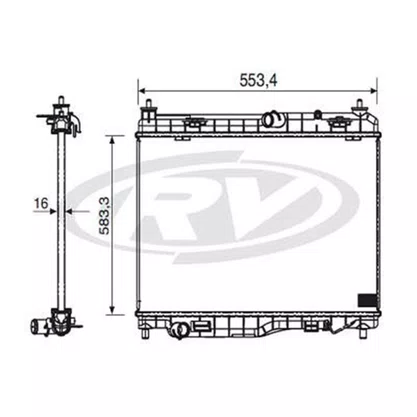 RADIADOR AGUA FORD  FO6V  