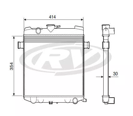 RADIADOR AGUA GM G13V