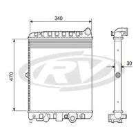 RADIADOR AGUA VW  V4V