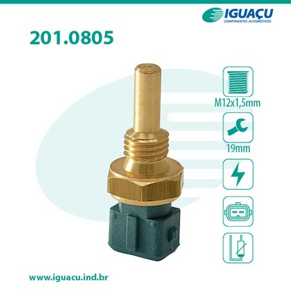 SENSOR DE TEMPERATURA DE ÁGUA IGUAÇU - 201.0805