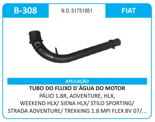 Tubo/Mangueira do Radiador da Fiat
