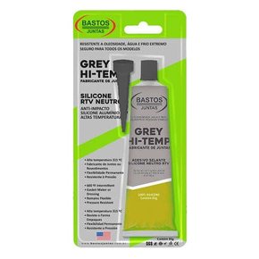 ADESIVO DE VEDAÇÃO E JUNTA CINZA SILICONE BASTOS - CS85GCZ