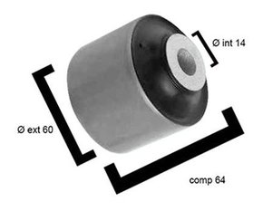 BUCHA DA BANDEJA TRASEIRO RPD BORRACHAS - 11025