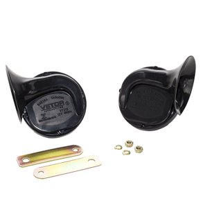 Buzina 12v Caracol Dupla Vetor - Vt215 - Automovéis E Utilitários Leves \ Caminhões \ Motos \ Máquinas Agrícolas \ Ônibus 