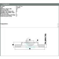 DISCO DE FREIO DIANTEIRO MDS - D087