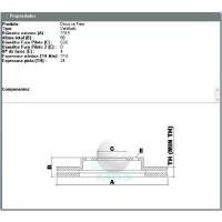 DISCO DE FREIO DIANTEIRO MDS - D11
