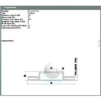 DISCO DE FREIO DIANTEIRO MDS - D11A