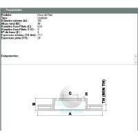 DISCO DE FREIO DIANTEIRO MDS - D11B