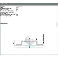 DISCO DE FREIO DIANTEIRO MDS - D31