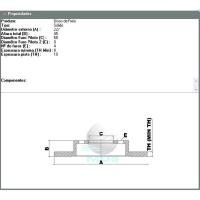 DISCO DE FREIO DIANTEIRO MDS - D311