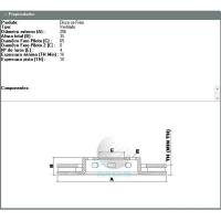 DISCO DE FREIO DIANTEIRO MDS - D31E