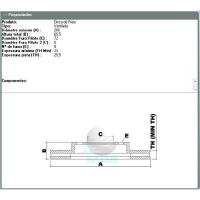 DISCO DE FREIO DIANTEIRO MDS - D33B