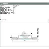 DISCO DE FREIO DIANTEIRO MDS - D354