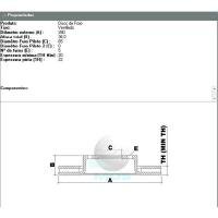 DISCO DE FREIO DIANTEIRO MDS - D35B