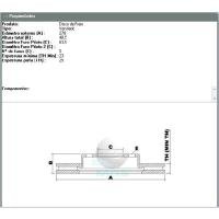 DISCO DE FREIO DIANTEIRO MDS - D36E