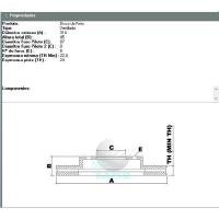 DISCO DE FREIO DIANTEIRO MDS - D377C