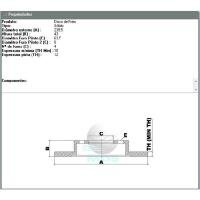 DISCO DE FREIO DIANTEIRO MDS - D41