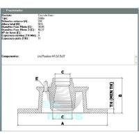 DISCO DE FREIO SÓLIDO DIANTEIRO MDS - D46