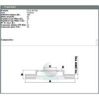 DISCO DE FREIO DIANTEIRO MDS - D49