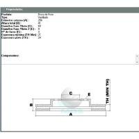 DISCO DE FREIO DIANTEIRO MDS - D49A