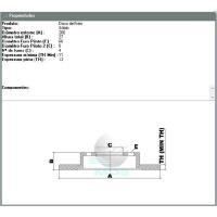 DISCO DE FREIO DIANTEIRO MDS - D695A