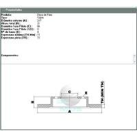DISCO DE FREIO DIANTEIRO MDS - D695B