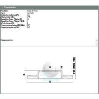 DISCO DE FREIO VENTILADO DIANTEIRO MDS - D695F