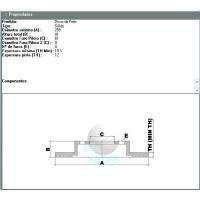 DISCO DE FREIO DIANTEIRO MDS - D705A