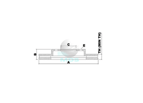 DISCO DE FREIO SÓLIDO TRASEIRO MDS - D191G