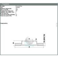 DISCO DE FREIO DIANTEIRO MDS - D302