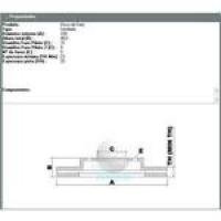 DISCO DE FREIO VENTILADO DIANTEIRO MDS - D33
