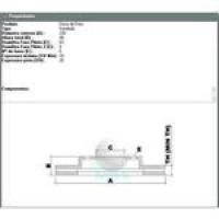 DISCO DE FREIO VENTILADO DIANTEIRO MDS - D36G